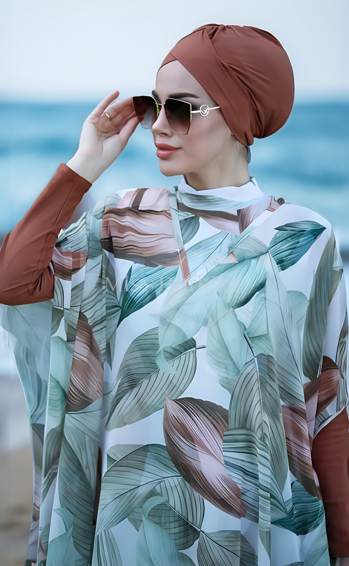 Burkini femme avec paréo Aysha