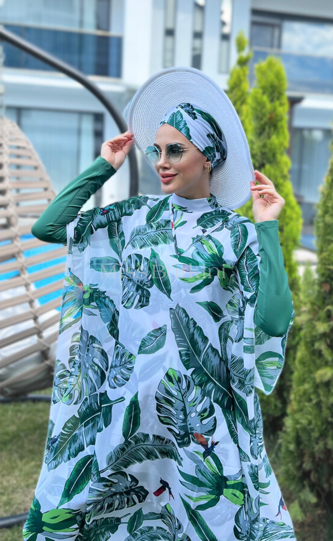 Burkini femme avec paréo Brasilia