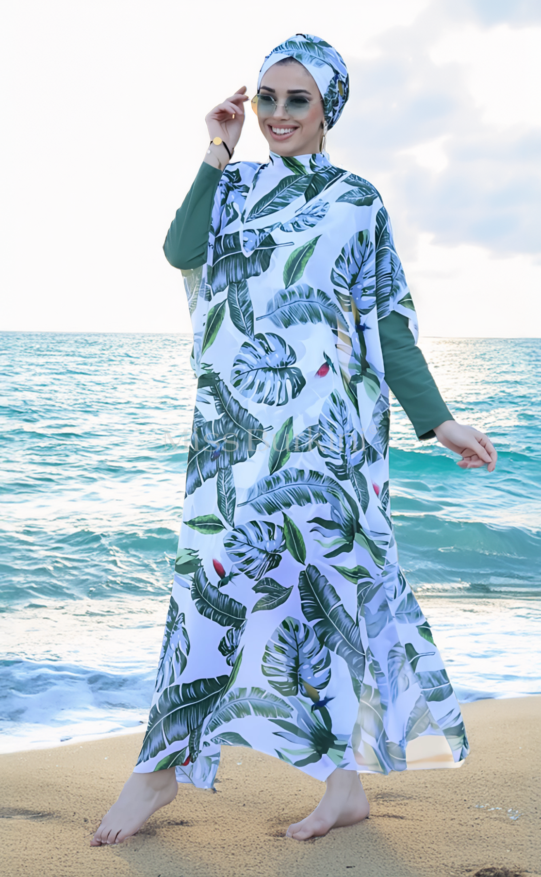 Burkini femme avec paréo Brasilia