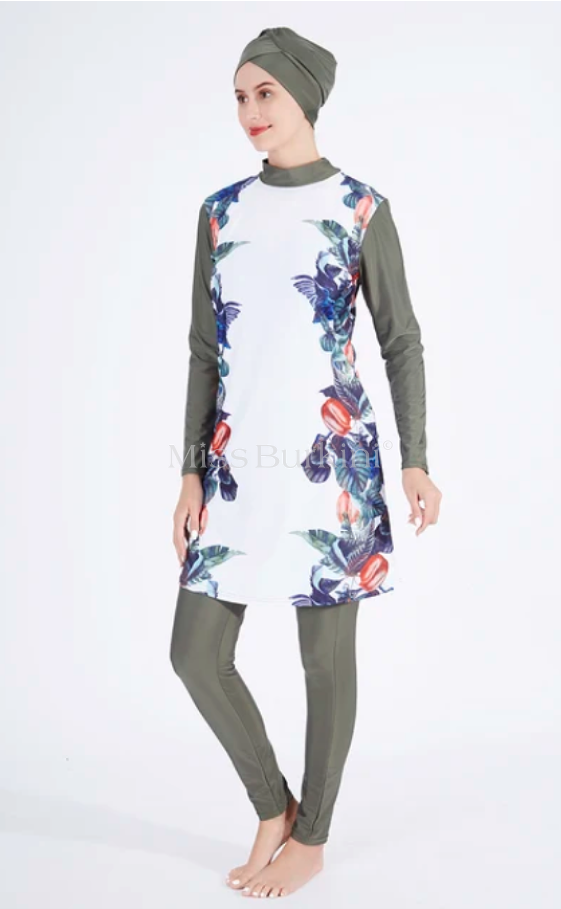 Burkini femme avec paréo Amazonia