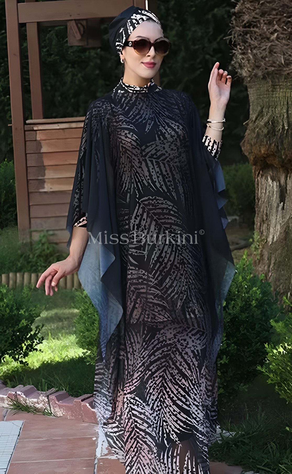Burkini femme avec paréo Palma