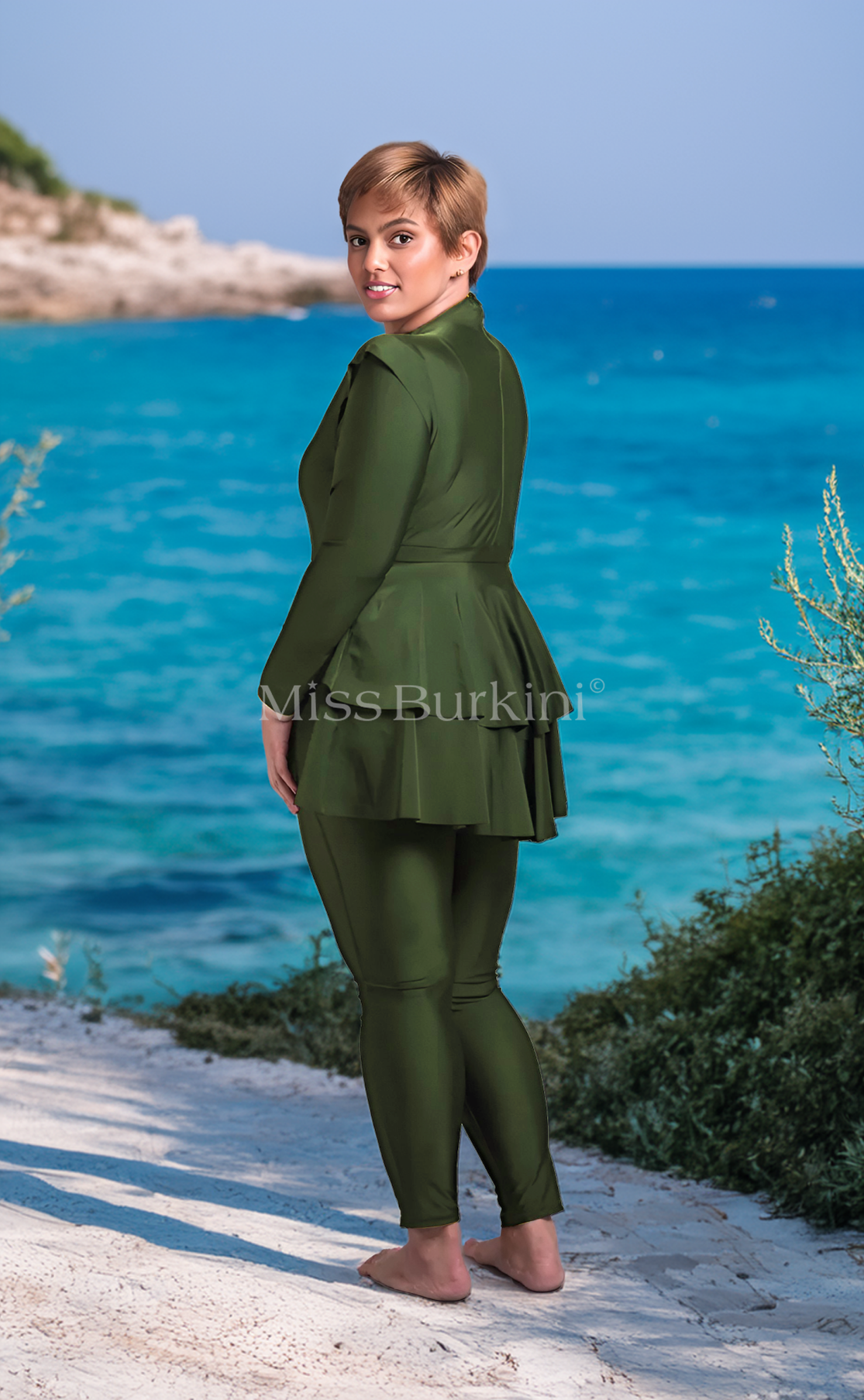 Burkini maillot de bain Antalya Kaki