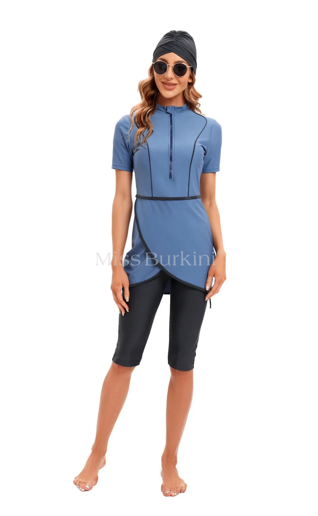 Burkini pas cher Malaga bleu lagon Re-turn