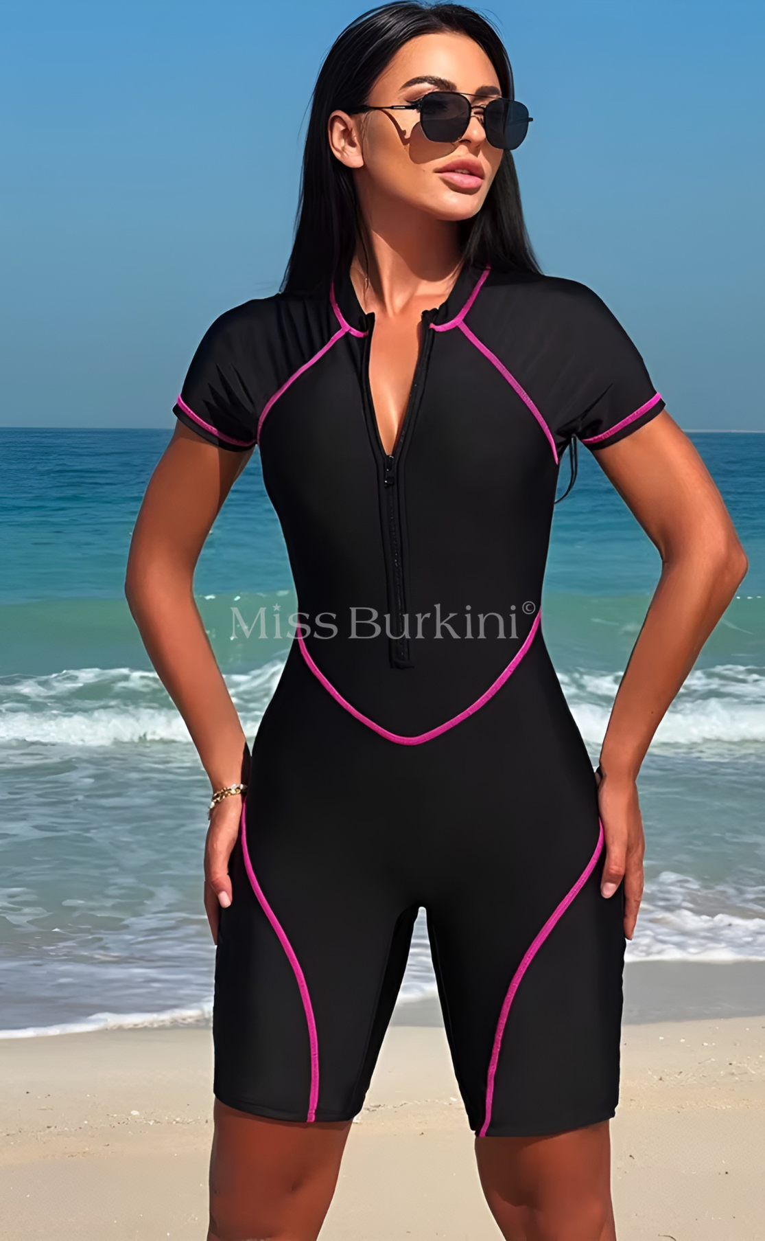 Burkini manche courte Solara