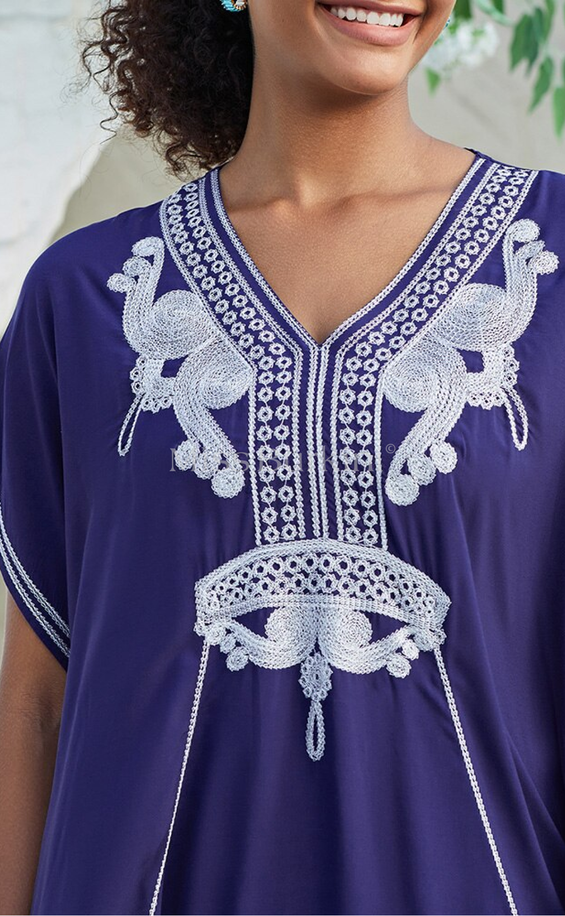 Caftan_Bleu_Broderie_Caftan_Marocain_Caftan_Plage_Robe_De_Plage_Miss-Burkini