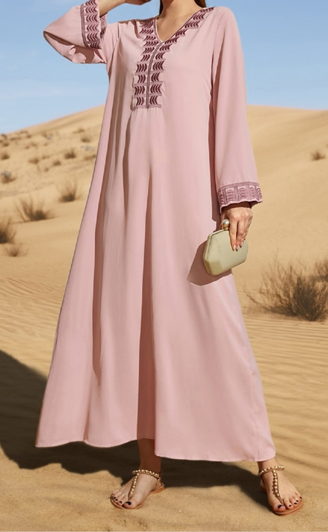 Djellaba Femme Asma Rose