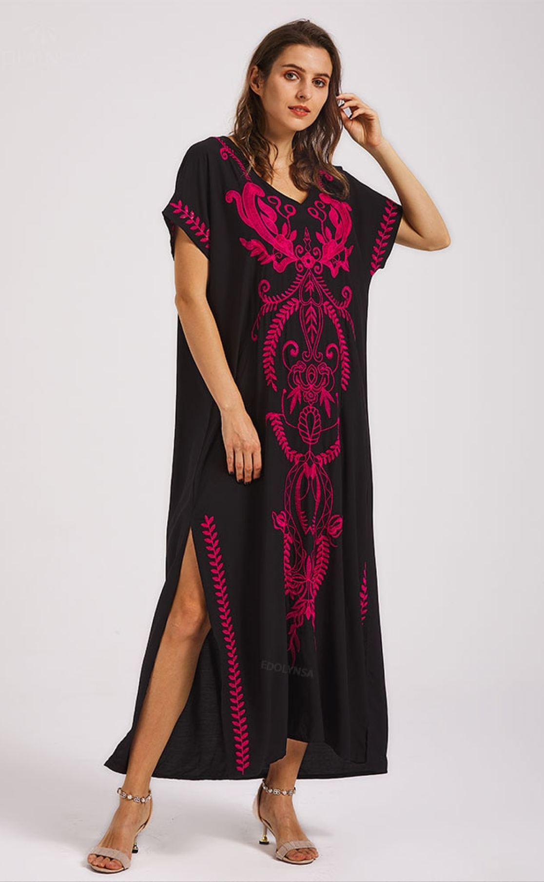 Djellaba noir sale