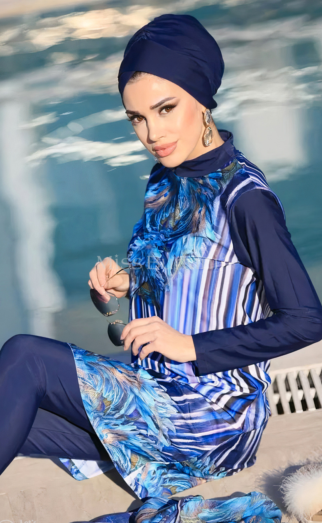 Burkini femme avec paréo Pandora