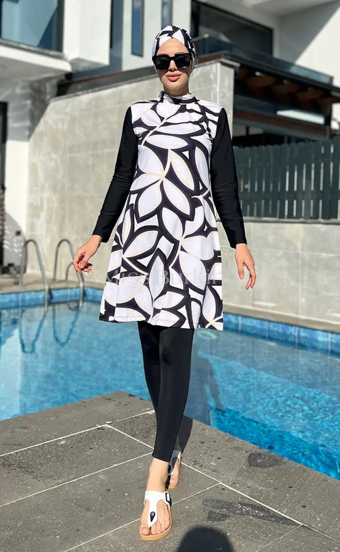 Burkini pas cher 3 pièces palmera Re-turn