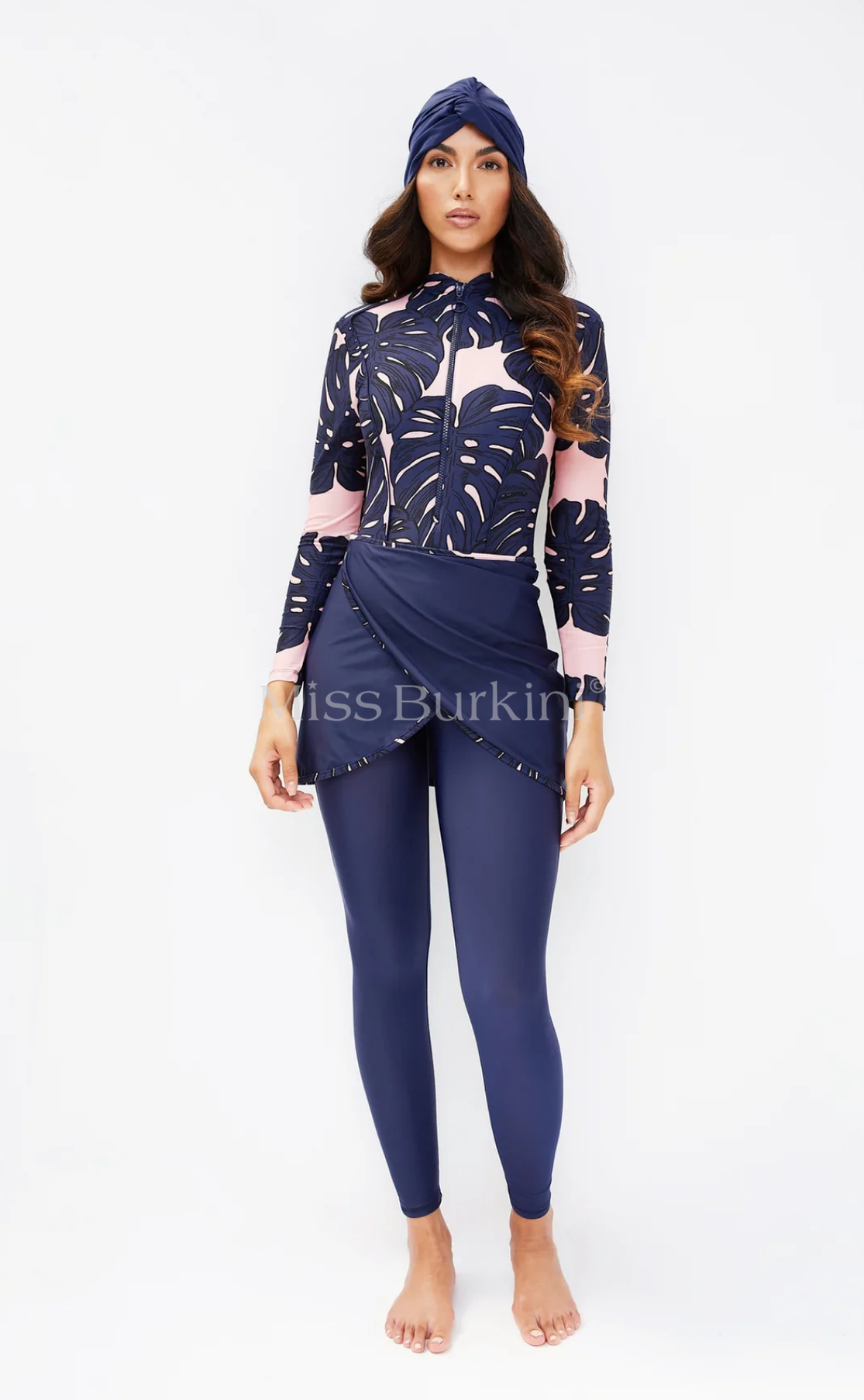 Burkini pas cher Malaga pink tropic Re-turn