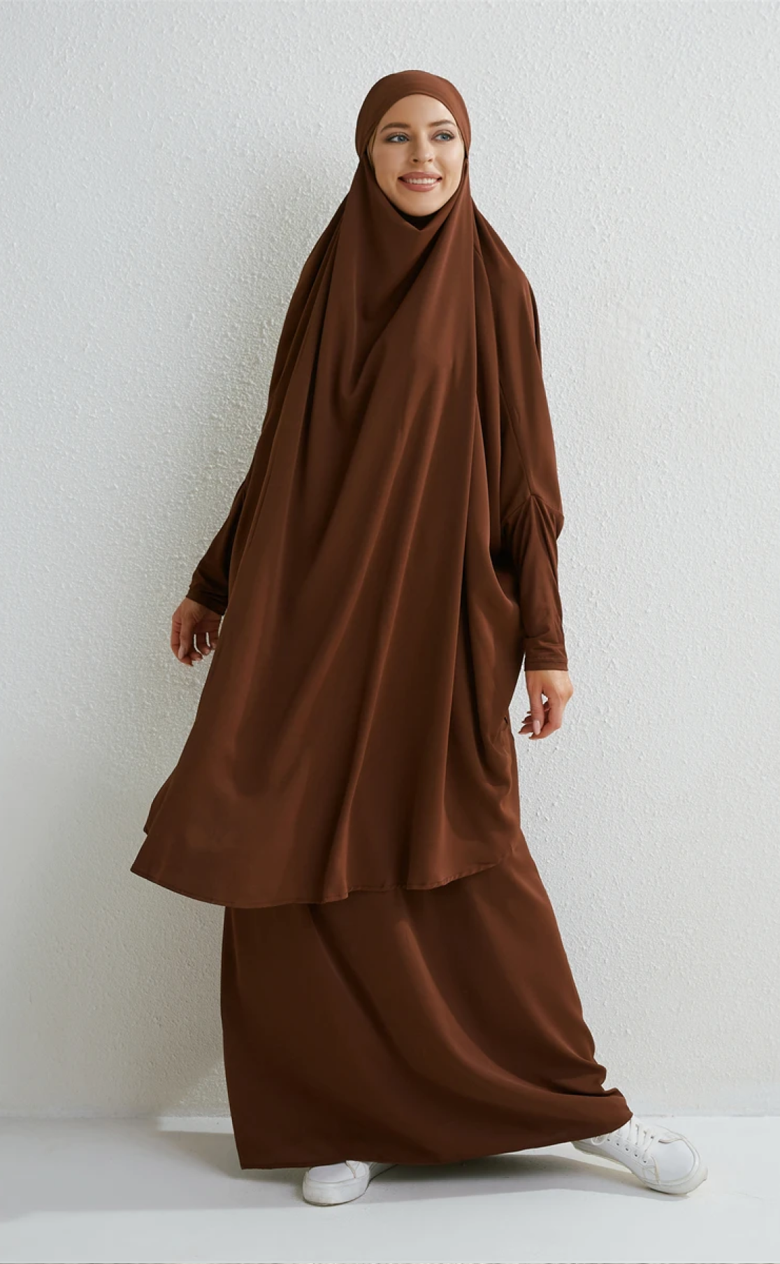 Abaya 3 pièces Shayna chocolat