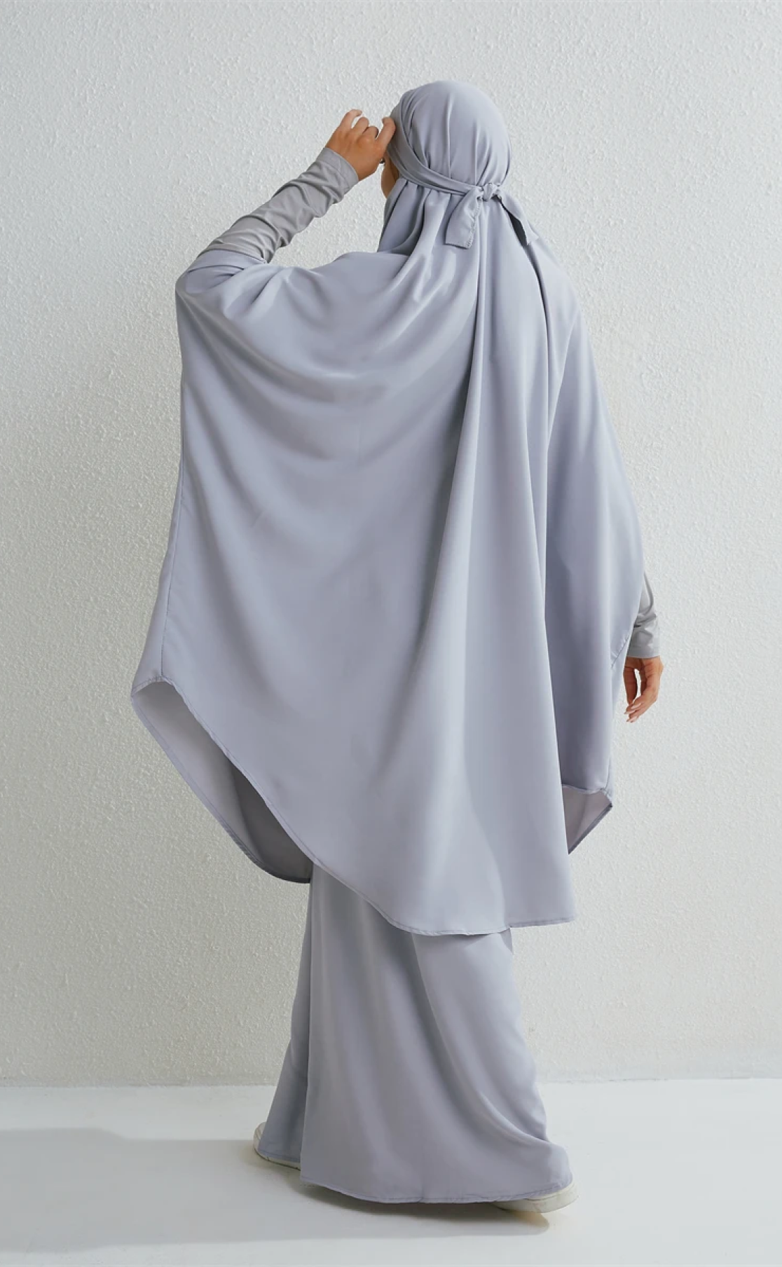 Abaya 3 pièces Shayna gris