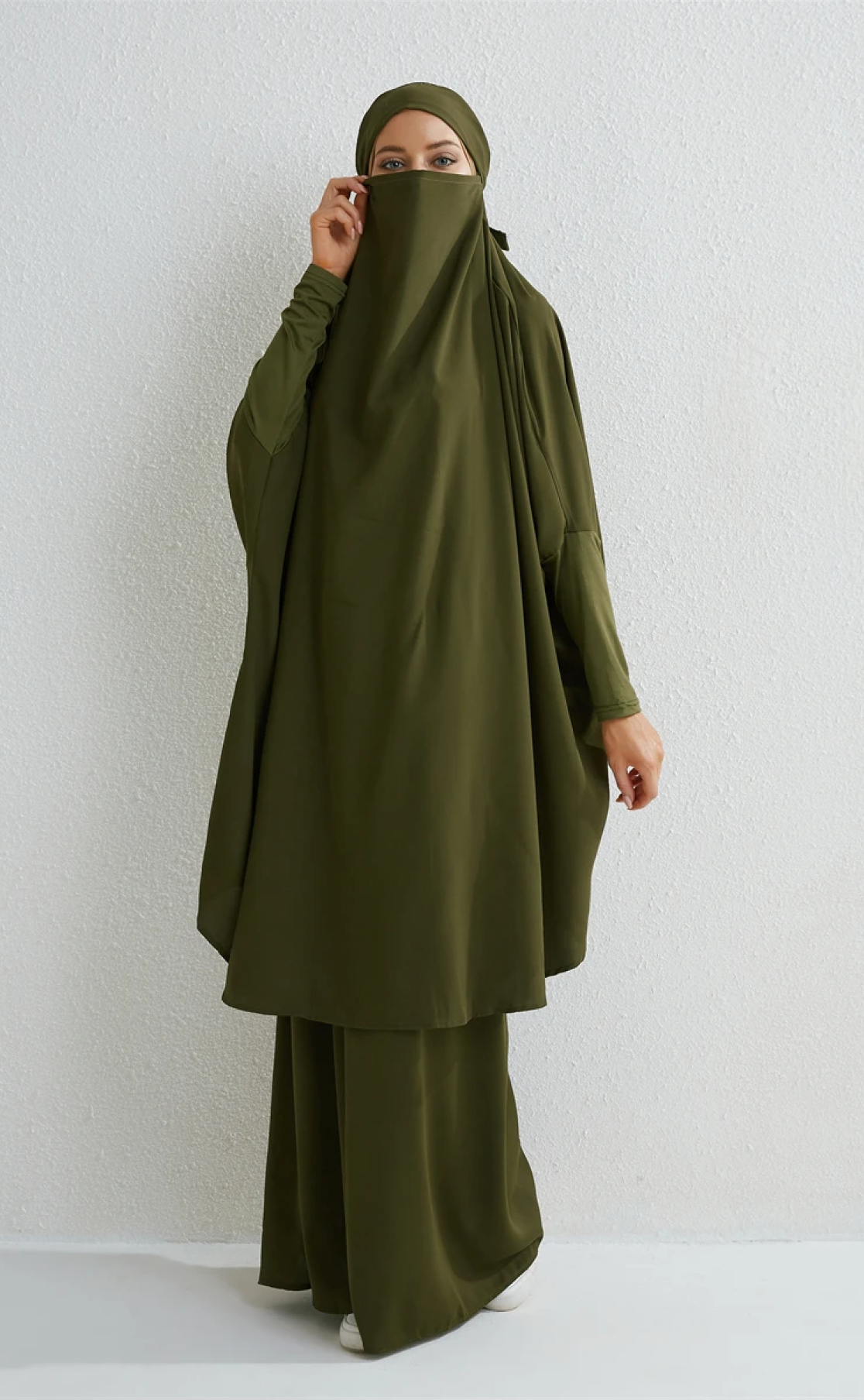 Abaya 3 pièces Shayna vert