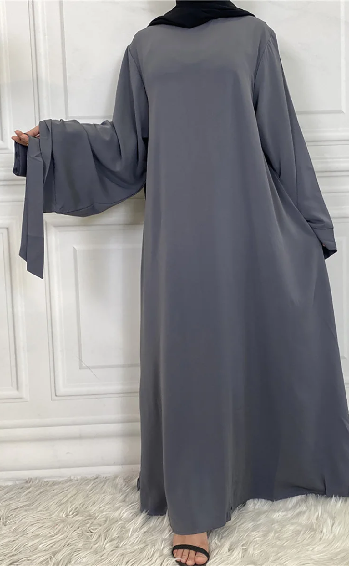 Abaya Layka gris foncé