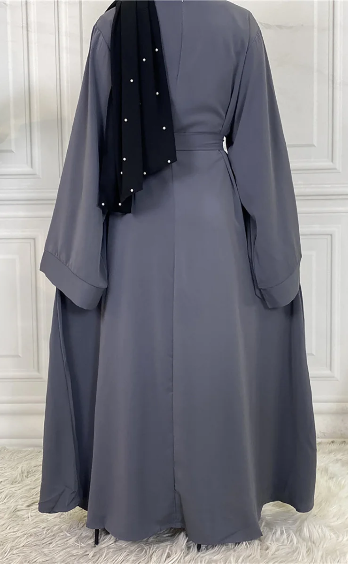 Abaya Layka gris foncé