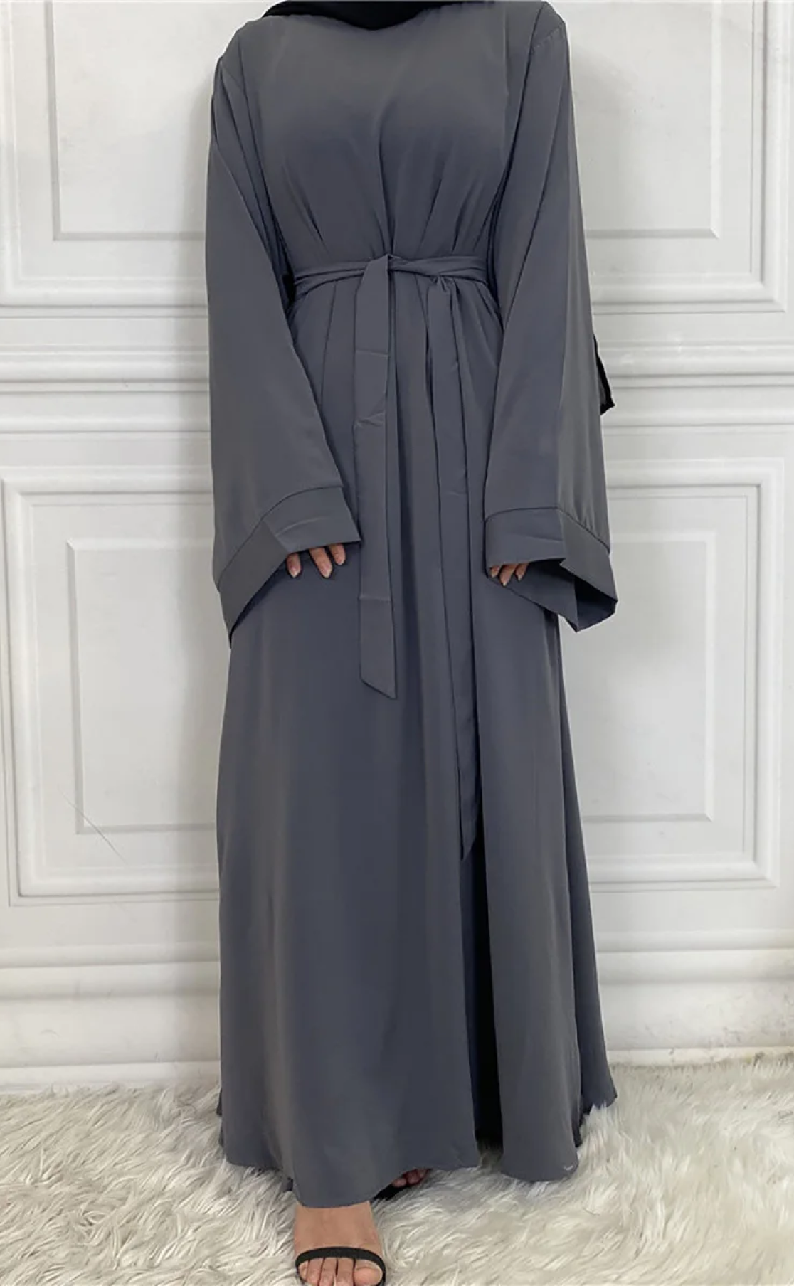 Abaya Layka gris foncé