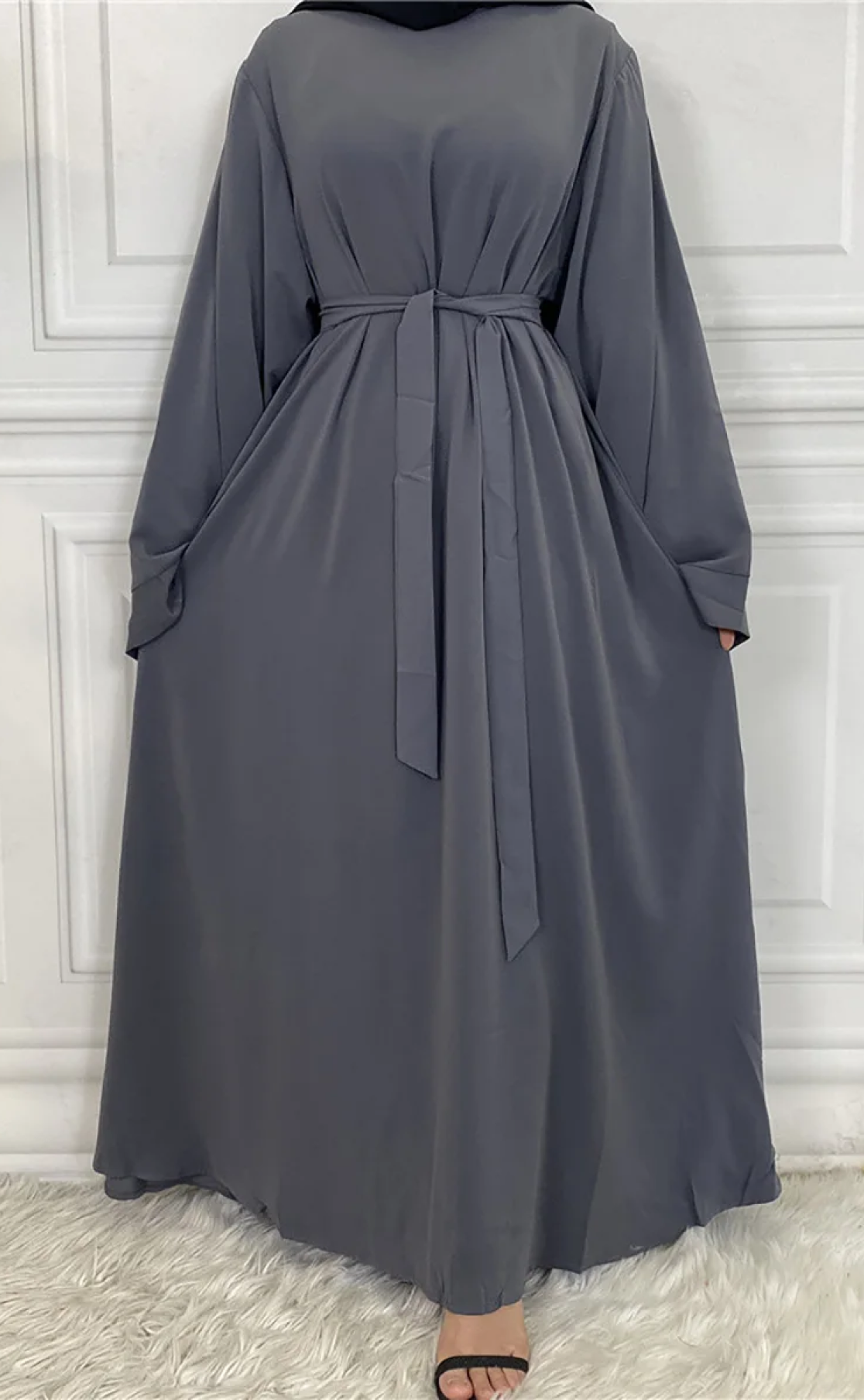 Abaya Layka gris foncé