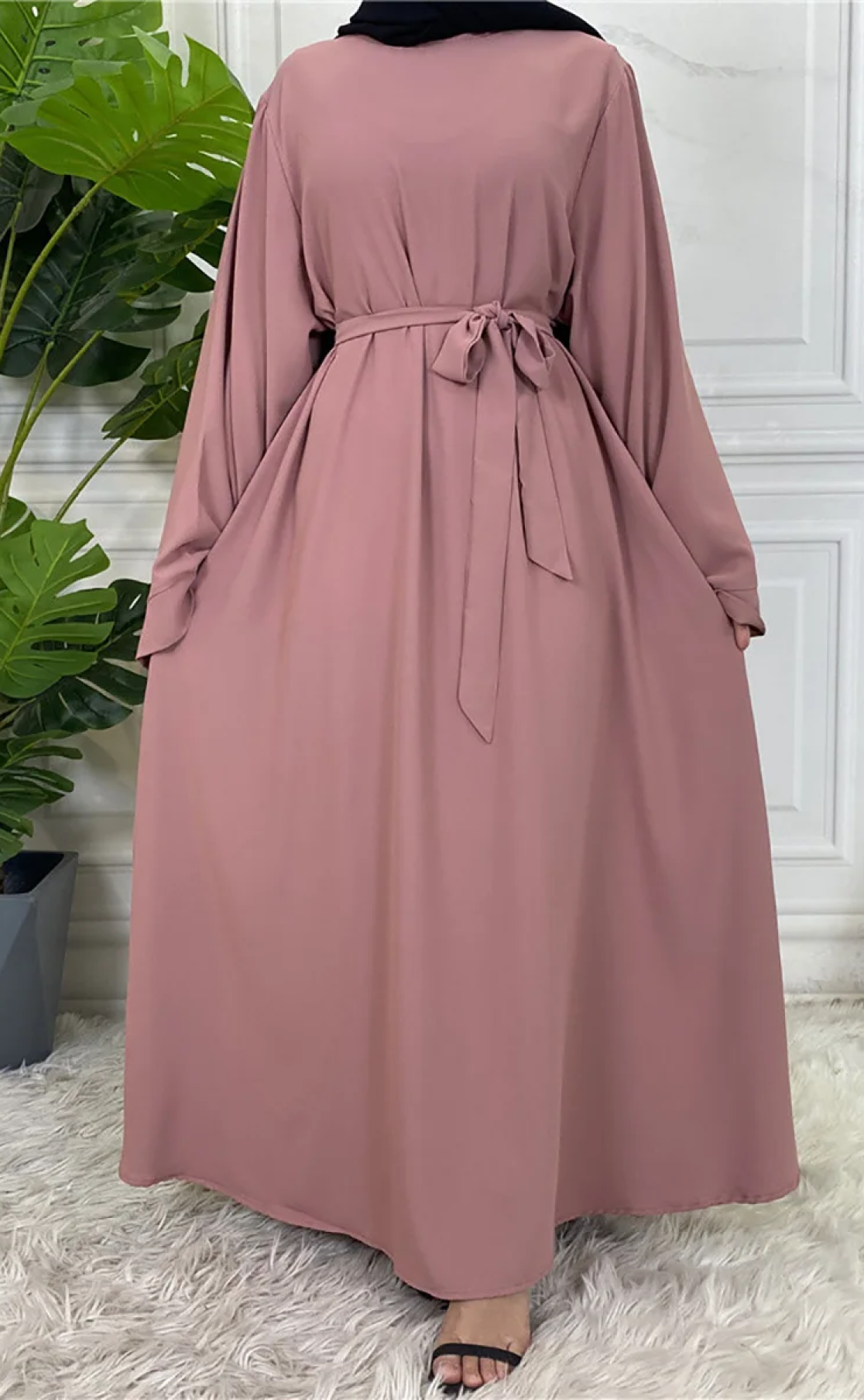 Abaya Layka rose 