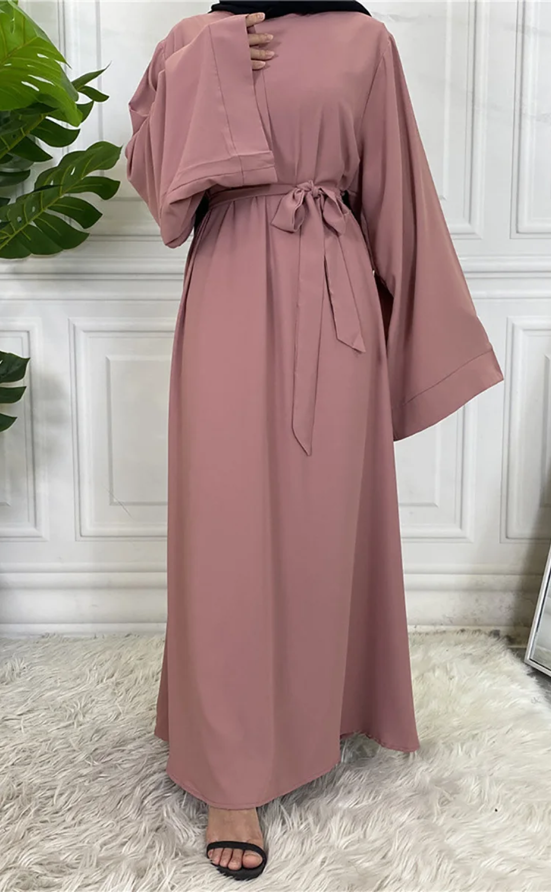 Abaya Layka rose 