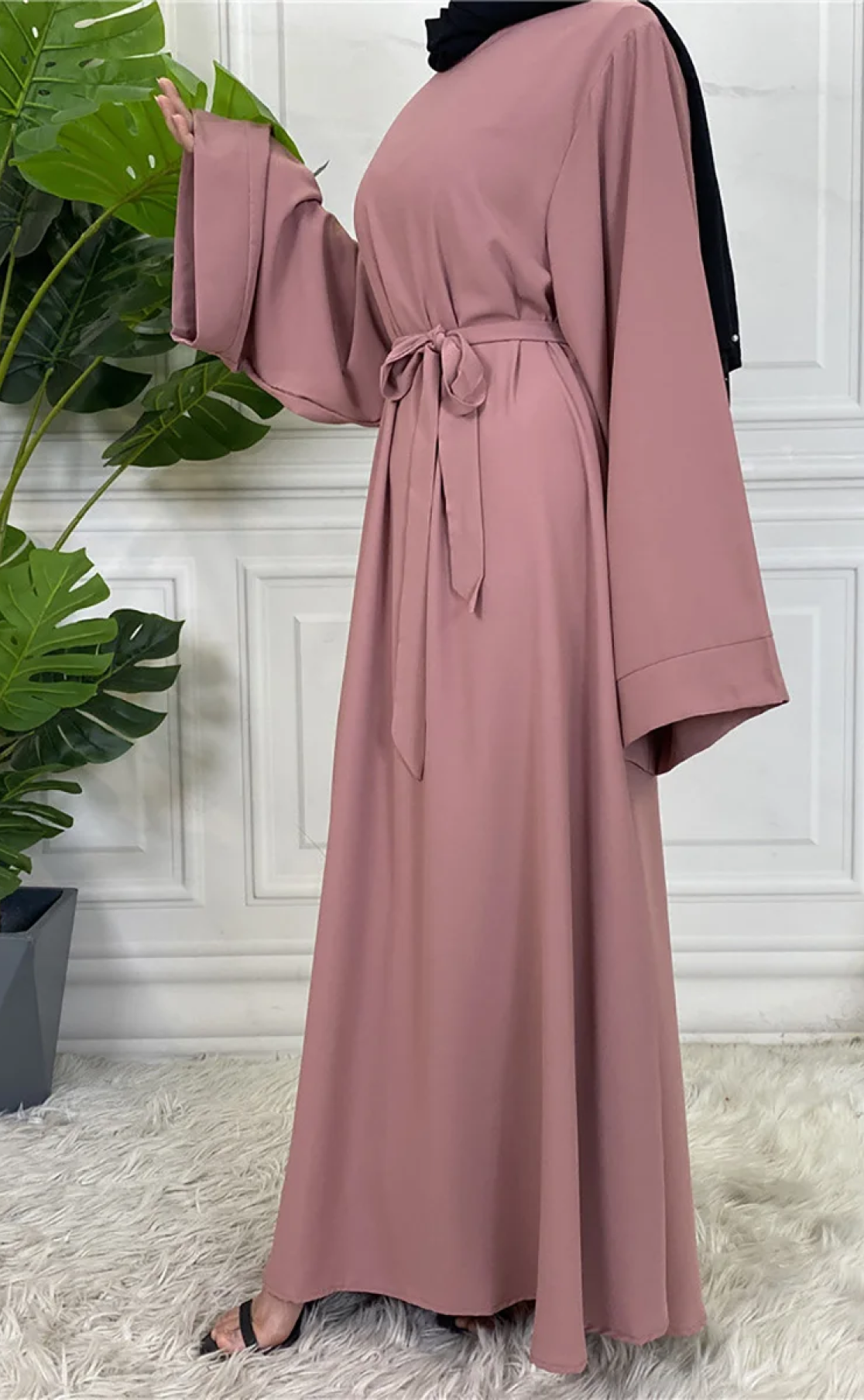 Abaya Layka rose 