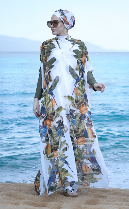 Burkini femme avec paréo Amazonia