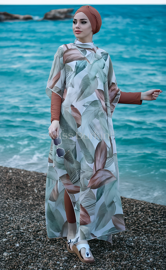 Burkini femme avec paréo Aysha