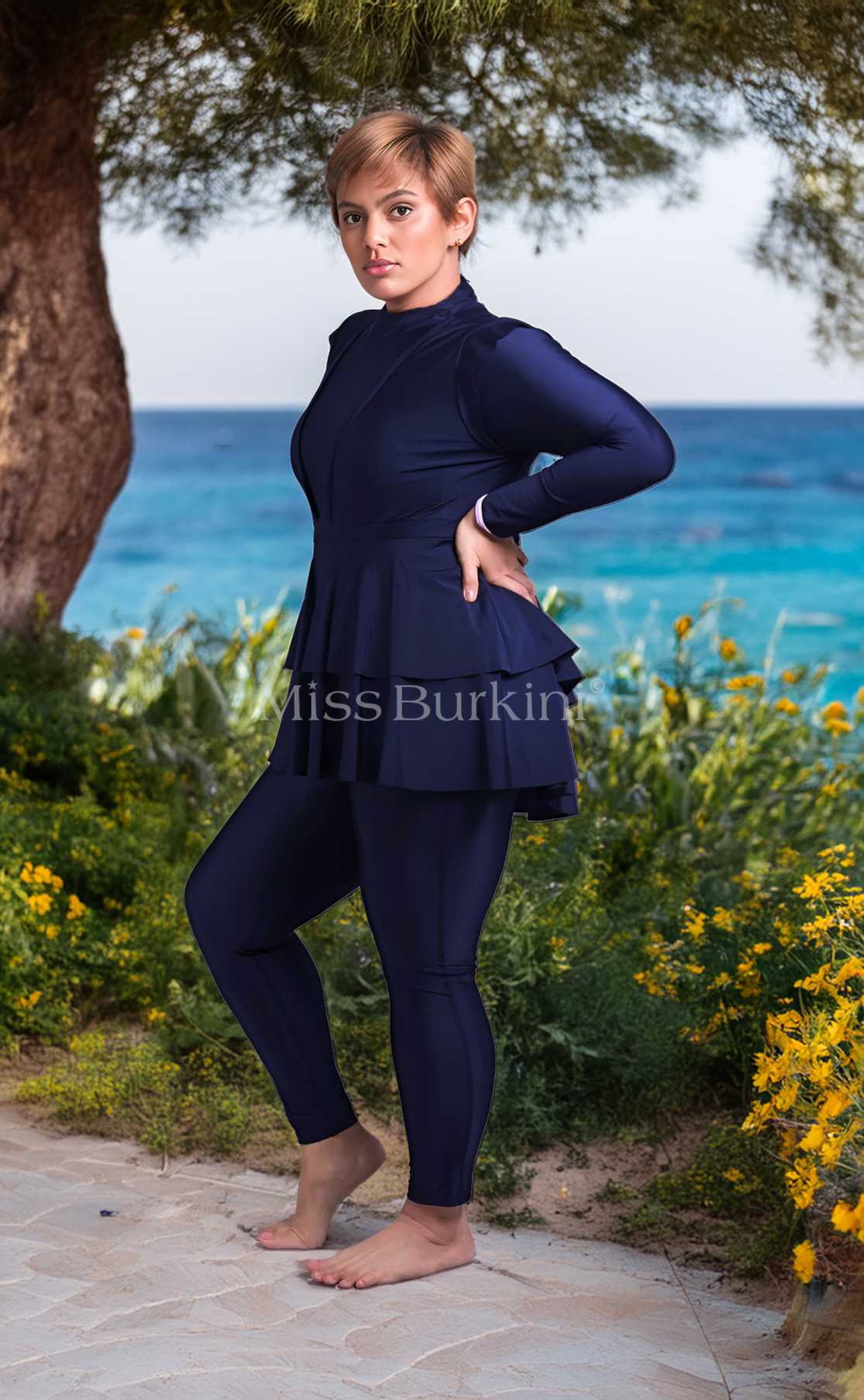 Burkini maillot de bain Antalya bleu