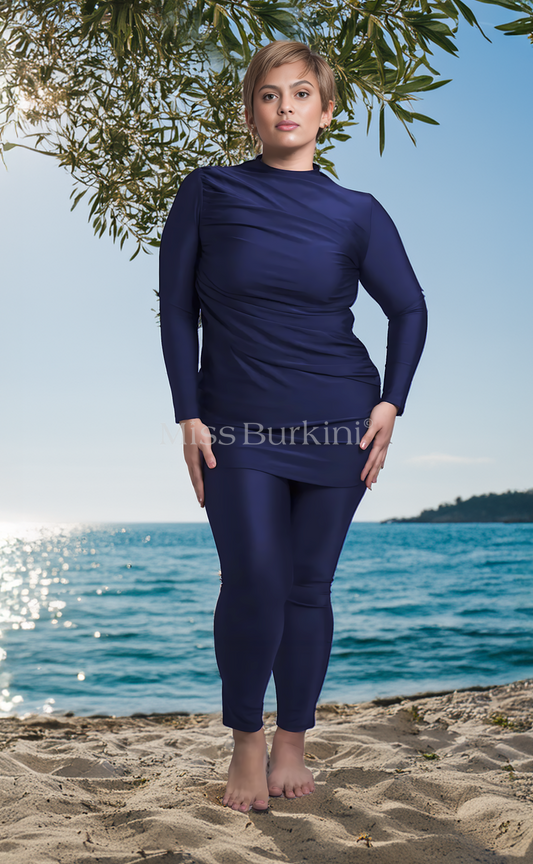 Burkini maillot de bain Massilia bleu