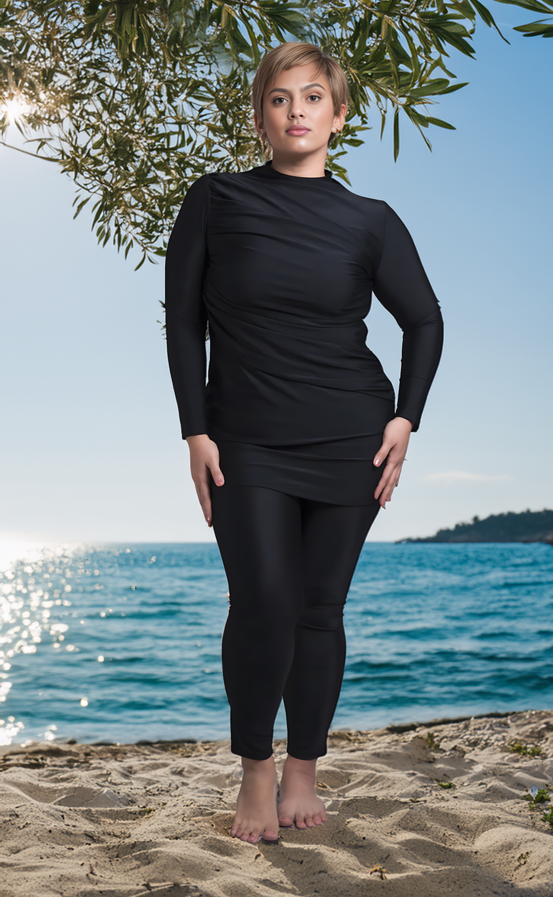 Burkini maillot de bain Massilia noir