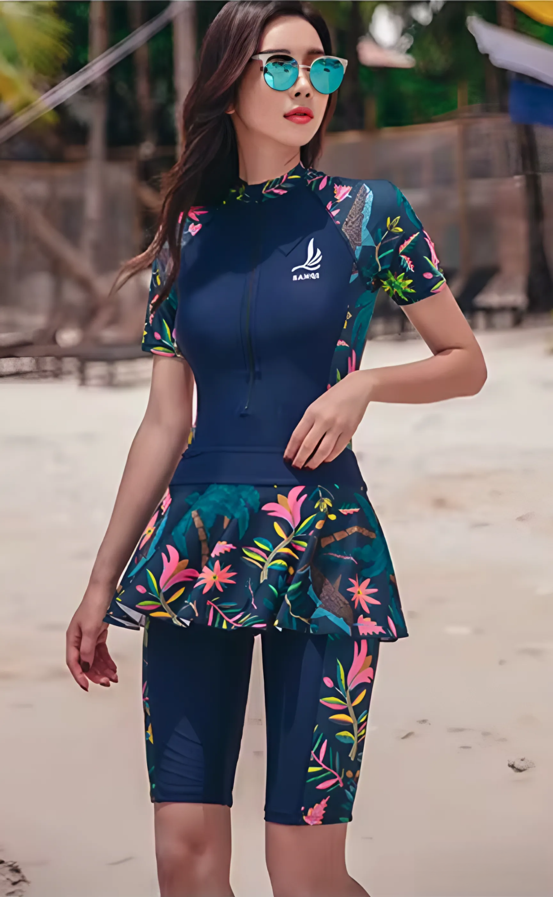 Burkini manche courte surf