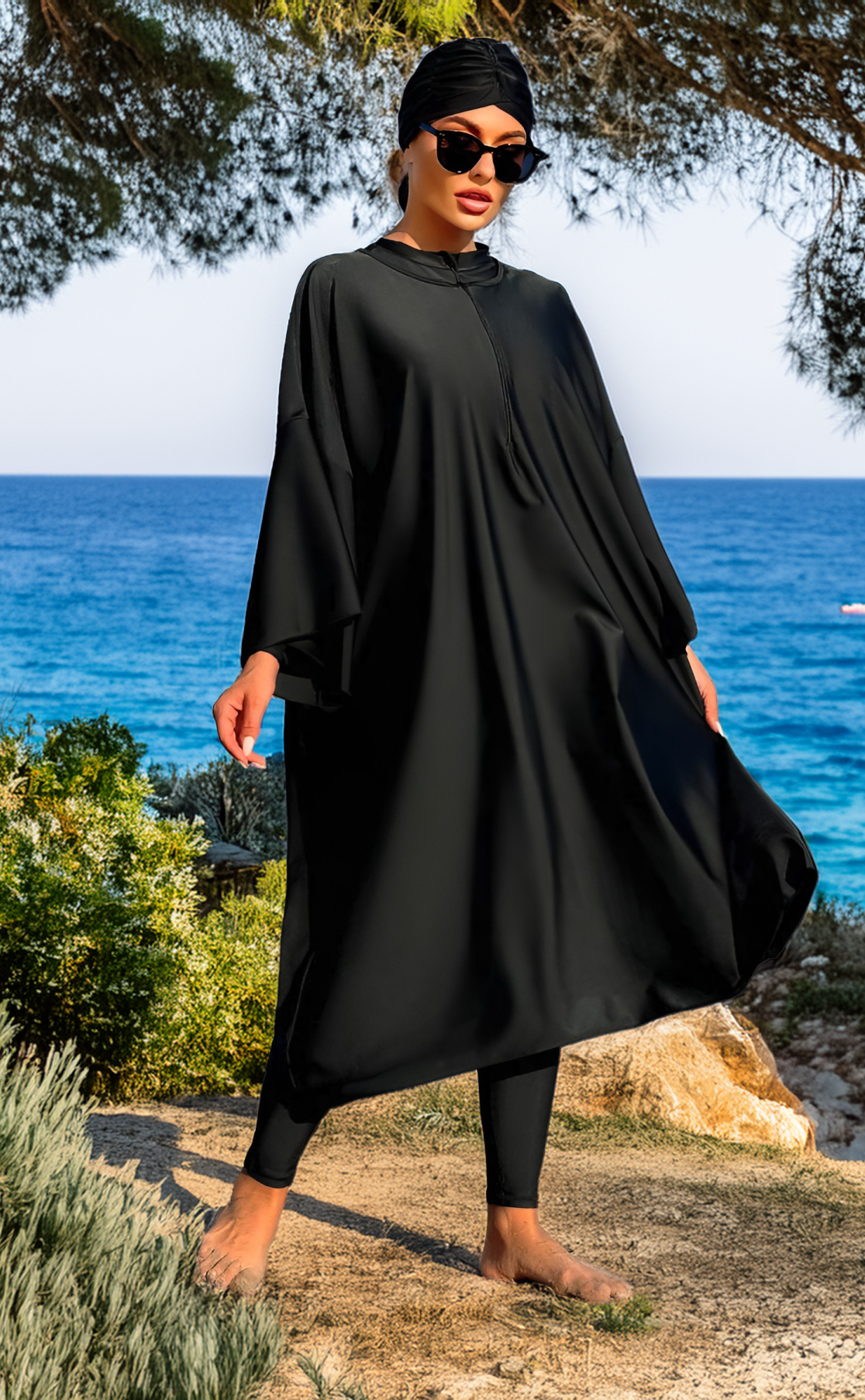 Burkini large Karla noir