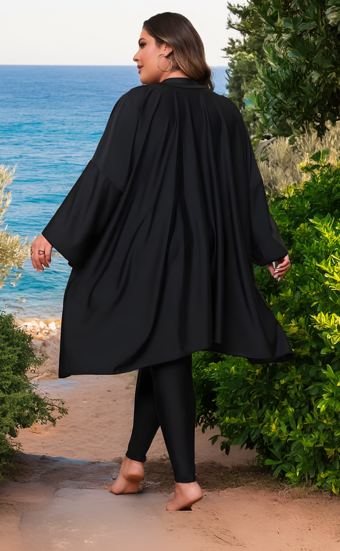 Burkini large Karla noir