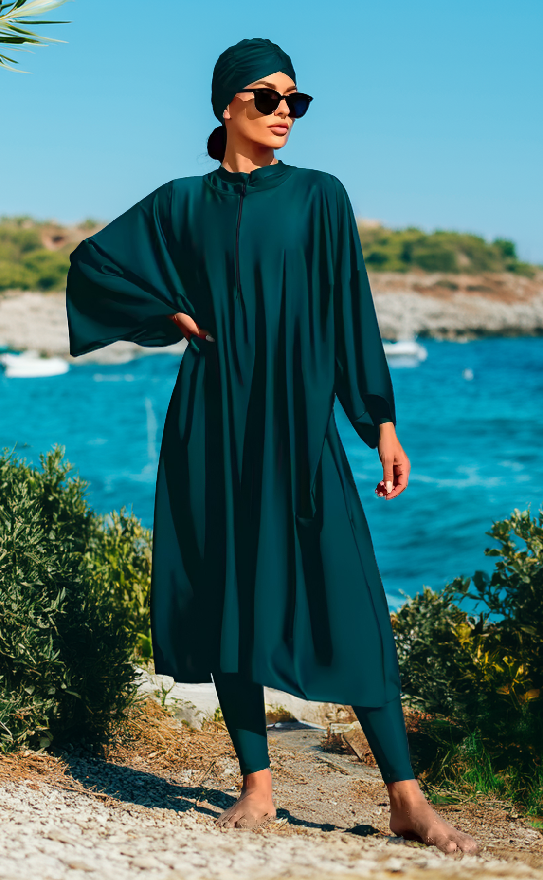 Burkini large Karla vert