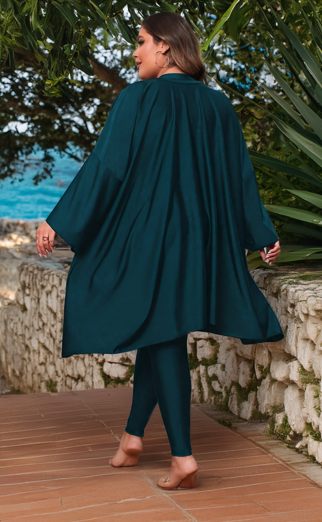 Burkini large Karla vert