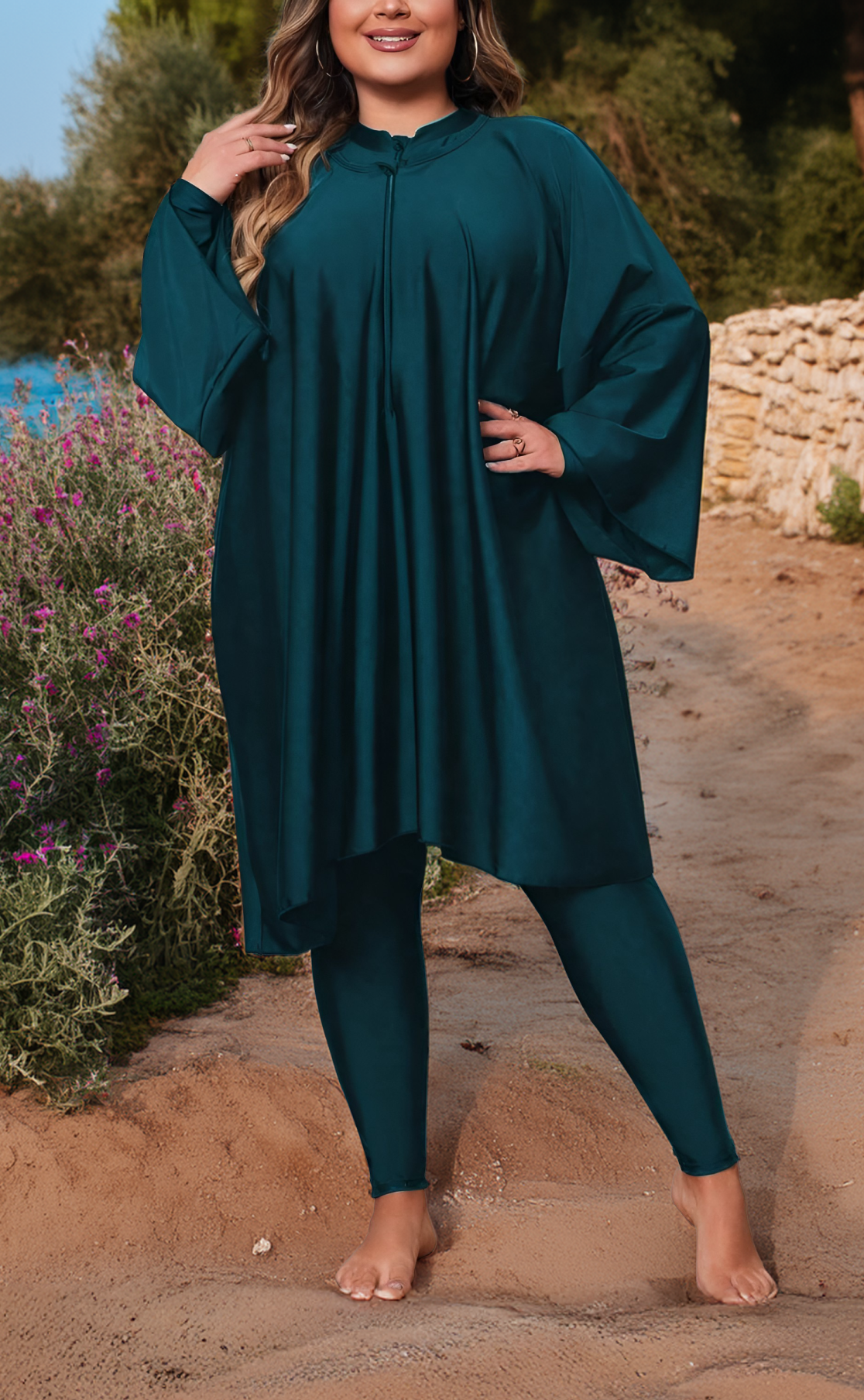 Burkini large Karla vert