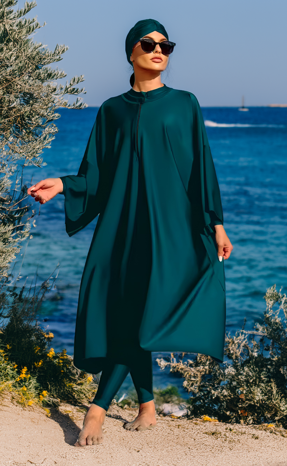 Burkini large Karla vert