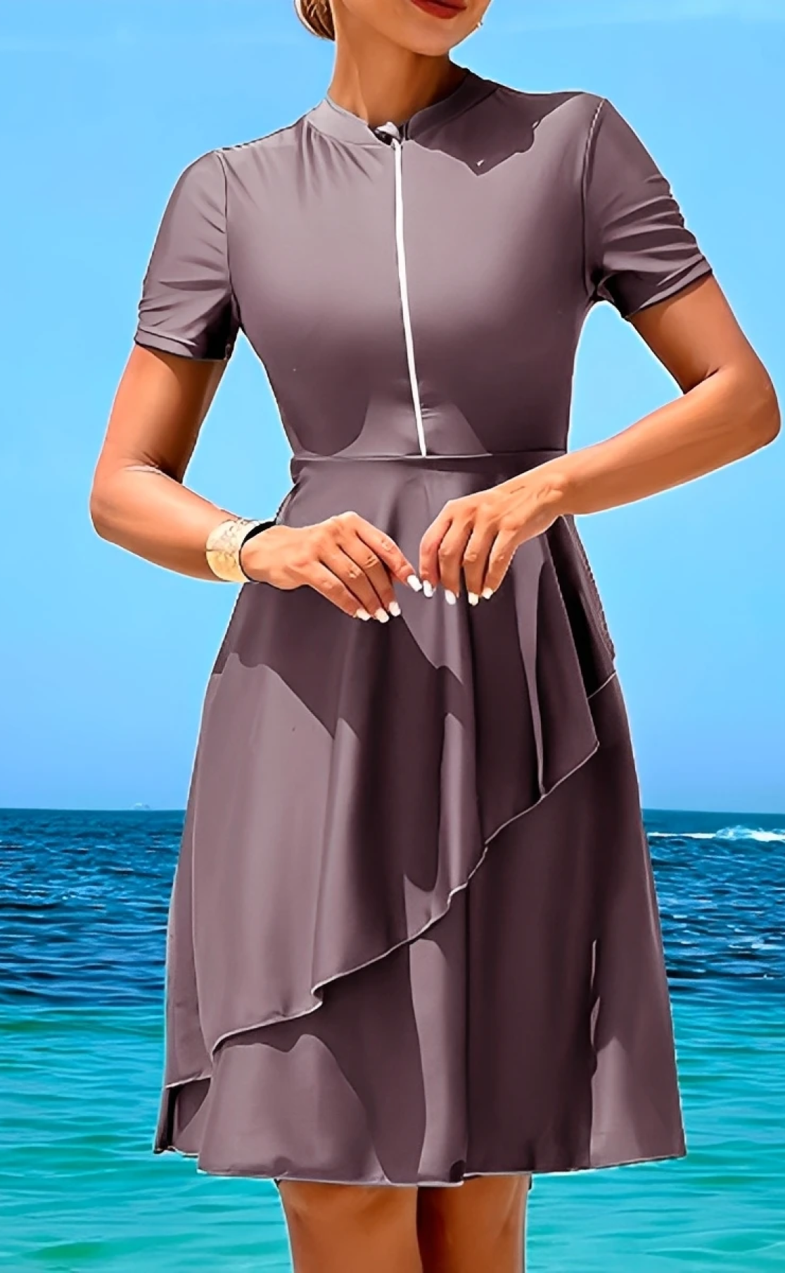 Burkini manche courte plazza