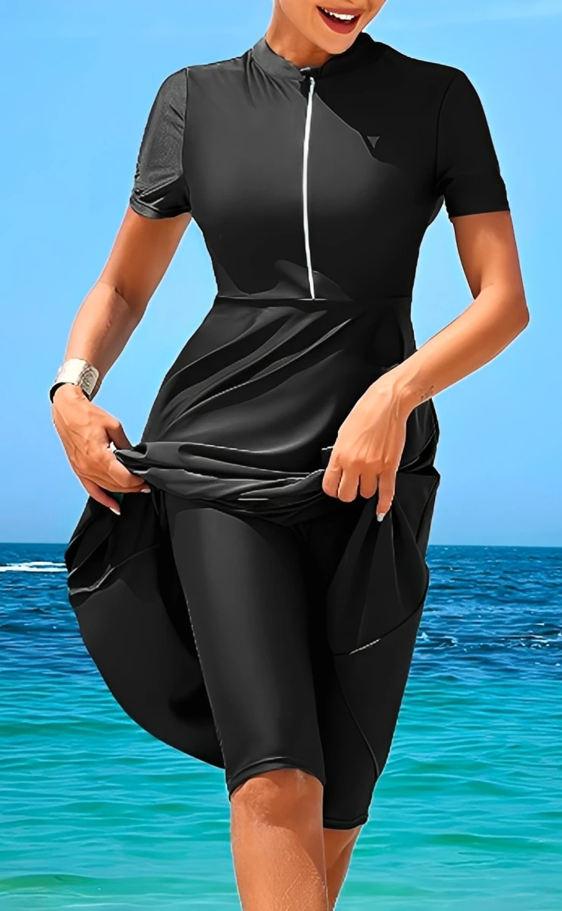 Burkini manche courte plazza
