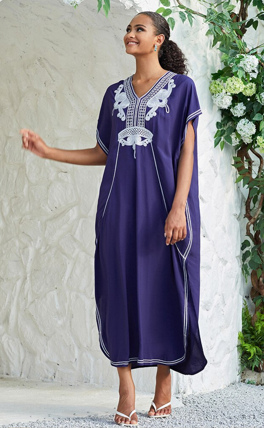 Caftan_Bleu_Caftan_Marocain_Caftan_Plage_Robe_De_Plage_Miss-Burkini