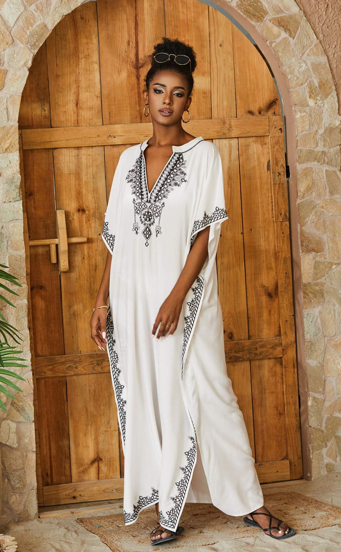 Caftan_Blanc_Caftan_Marocain_Caftan_Plage_Robe_De_Plage_Miss-Burkini