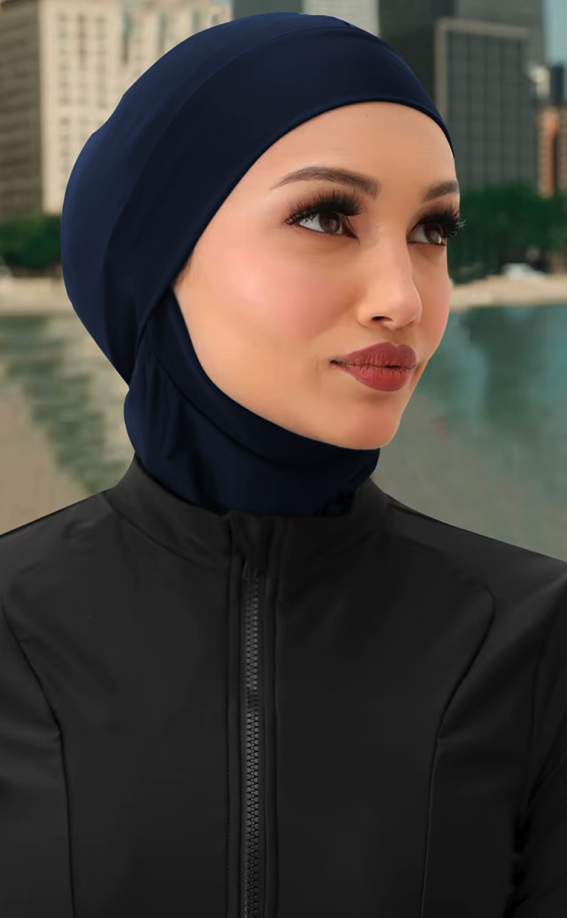 Hijab de bain Camelia bleu