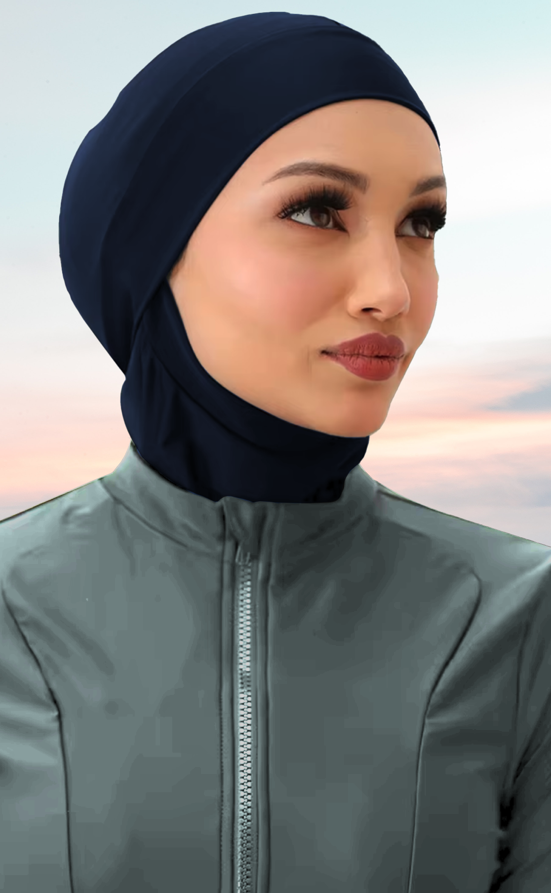 Hijab de bain Camelia bleu