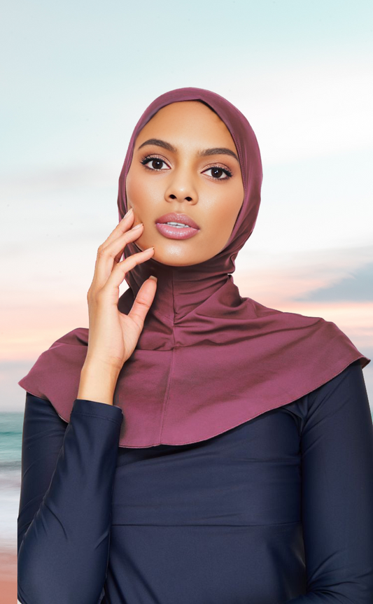 Hijab de bain Djerba rouge bordeaux