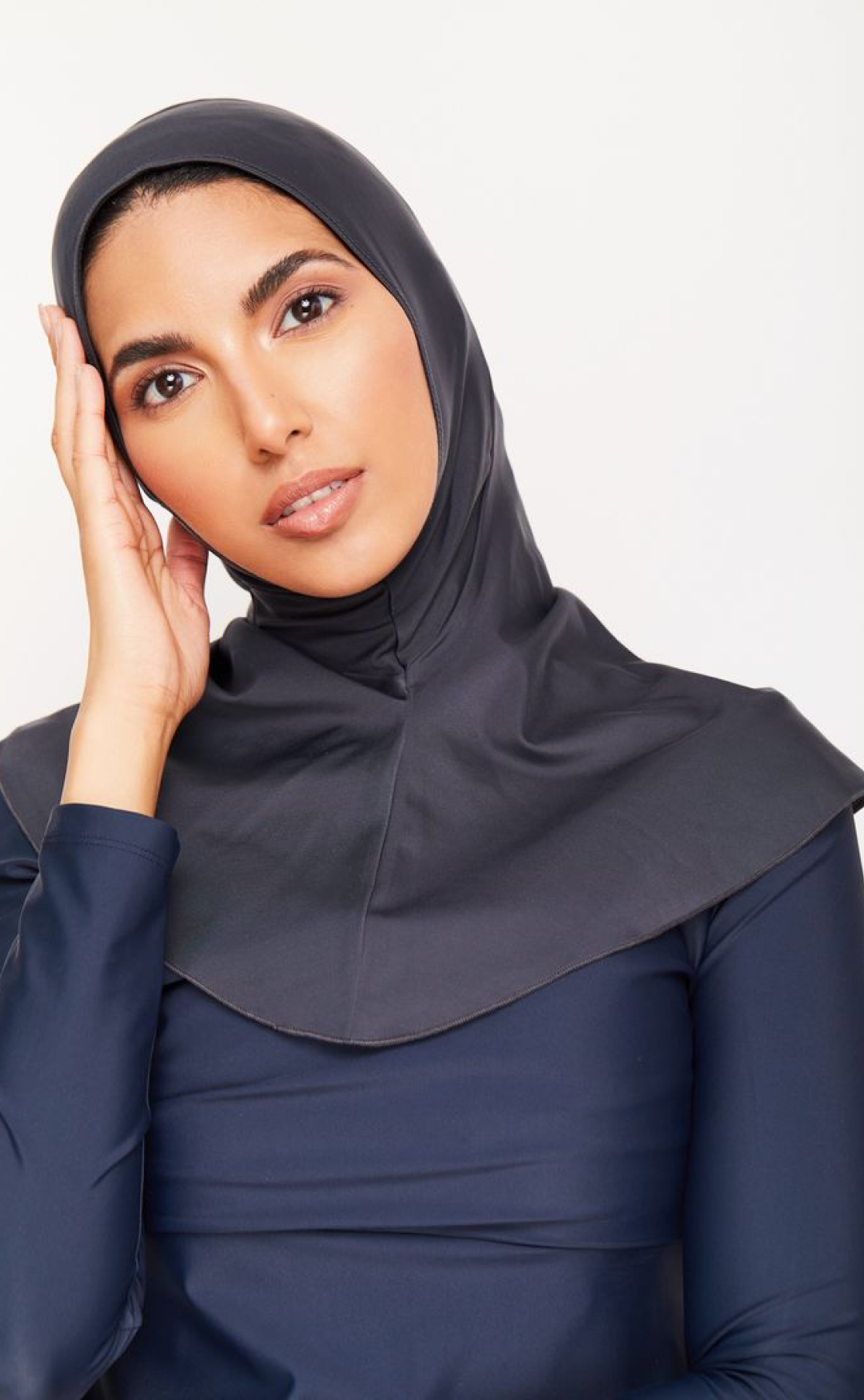 Hijab de bain Djerba gris foncé Re-Turn