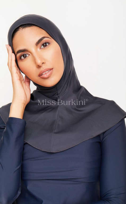 Dark gray Djerba bath hijab Re-Turn